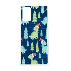 Cute Dinosaurs Animal Seamless Pattern Doodle Dino Winter Theme Samsung Galaxy Note 20 Tpu Uv Case