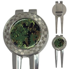 Military Background Grunge 3-in-1 Golf Divots