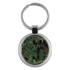 Military Background Grunge Key Chain (Round)