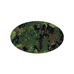 Military Background Grunge Sticker Oval (10 pack)