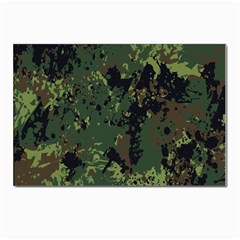 Military Background Grunge Postcard 4 x 6  (Pkg of 10)