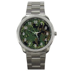 Military Background Grunge Sport Metal Watch