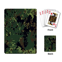 Military Background Grunge Playing Cards Single Design (Rectangle)