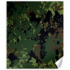 Military Background Grunge Canvas 8  x 10 