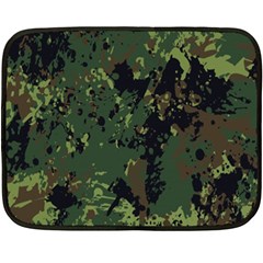 Military Background Grunge Fleece Blanket (Mini)