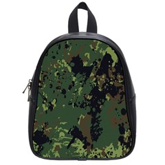 Military Background Grunge School Bag (Small)