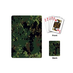 Military Background Grunge Playing Cards Single Design (Mini)