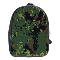 Military Background Grunge School Bag (XL)