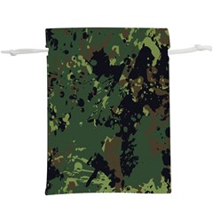 Military Background Grunge Lightweight Drawstring Pouch (XL)