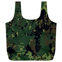 Military Background Grunge Full Print Recycle Bag (XXL)