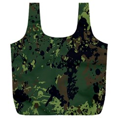 Military Background Grunge Full Print Recycle Bag (xxxl) by pakminggu