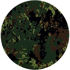 Military Background Grunge UV Print Round Tile Coaster