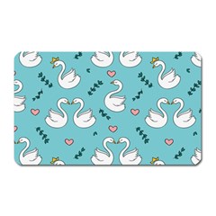 Elegant Swan Pattern Design Magnet (rectangular) by pakminggu