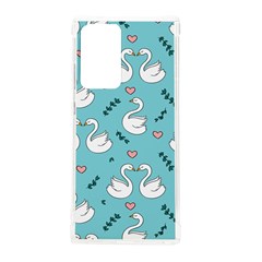 Elegant Swan Pattern Design Samsung Galaxy Note 20 Ultra Tpu Uv Case