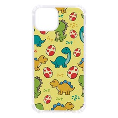 Seamless Pattern With Cute Dinosaurs Character Iphone 13 Tpu Uv Print Case by pakminggu