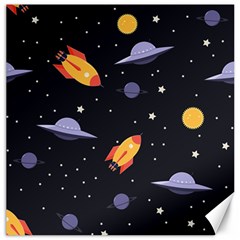 Cosmos Rockets Spaceships Ufos Canvas 16  X 16  by pakminggu