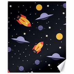 Cosmos Rockets Spaceships Ufos Canvas 16  X 20  by pakminggu