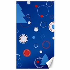 Christmas Pattern Tree Design Canvas 40  X 72  by pakminggu