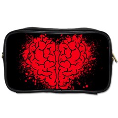 Heart Brain Mind Psychology Doubt Toiletries Bag (two Sides) by pakminggu