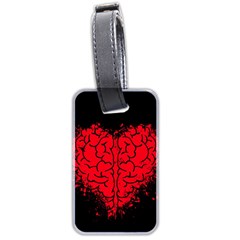 Heart Brain Mind Psychology Doubt Luggage Tag (two Sides) by pakminggu