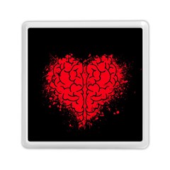 Heart Brain Mind Psychology Doubt Memory Card Reader (square) by pakminggu