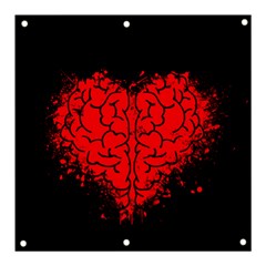 Heart Brain Mind Psychology Doubt Banner And Sign 3  X 3  by pakminggu