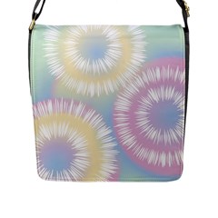 Tie Dye Pattern Colorful Design Flap Closure Messenger Bag (l) by pakminggu