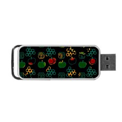 Apples Honey Honeycombs Pattern Portable Usb Flash (two Sides) by pakminggu