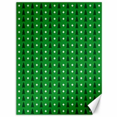 Green Christmas Tree Pattern Background Canvas 36  X 48  by pakminggu
