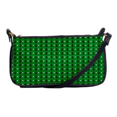 Green Christmas Tree Pattern Background Shoulder Clutch Bag by pakminggu