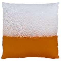 Beer Foam Bubbles Alcohol Glass Large Cushion Case (two Sides) by pakminggu