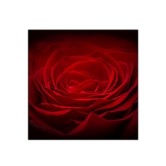 Rose Red Rose Red Flower Petals Waves Glow Satin Bandana Scarf 22  X 22  by pakminggu