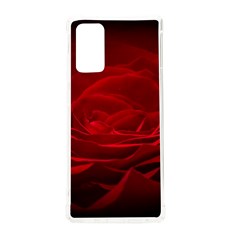 Rose Red Rose Red Flower Petals Waves Glow Samsung Galaxy Note 20 Tpu Uv Case by pakminggu