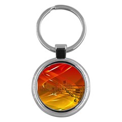 Music Notes Melody Note Sound Key Chain (Round)