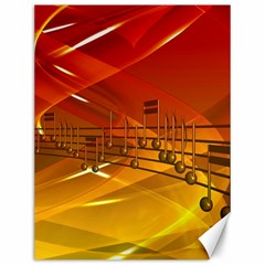 Music Notes Melody Note Sound Canvas 12  X 16  by pakminggu