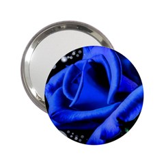 Blue Rose Roses Bloom Blossom 2 25  Handbag Mirrors by pakminggu
