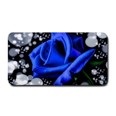 Blue Rose Roses Bloom Blossom Medium Bar Mat by pakminggu