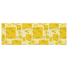 Party Confetti Yellow Squares Banner And Sign 12  X 4  by pakminggu