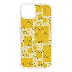 Party Confetti Yellow Squares Iphone 13 Tpu Uv Print Case by pakminggu