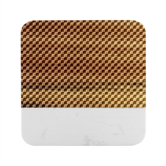 Background Black Board Checker Checkerboard Marble Wood Coaster (square) by pakminggu