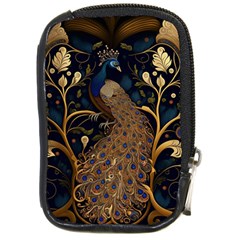 Peacock Plumage Bird  Pattern Graceful Compact Camera Leather Case by pakminggu