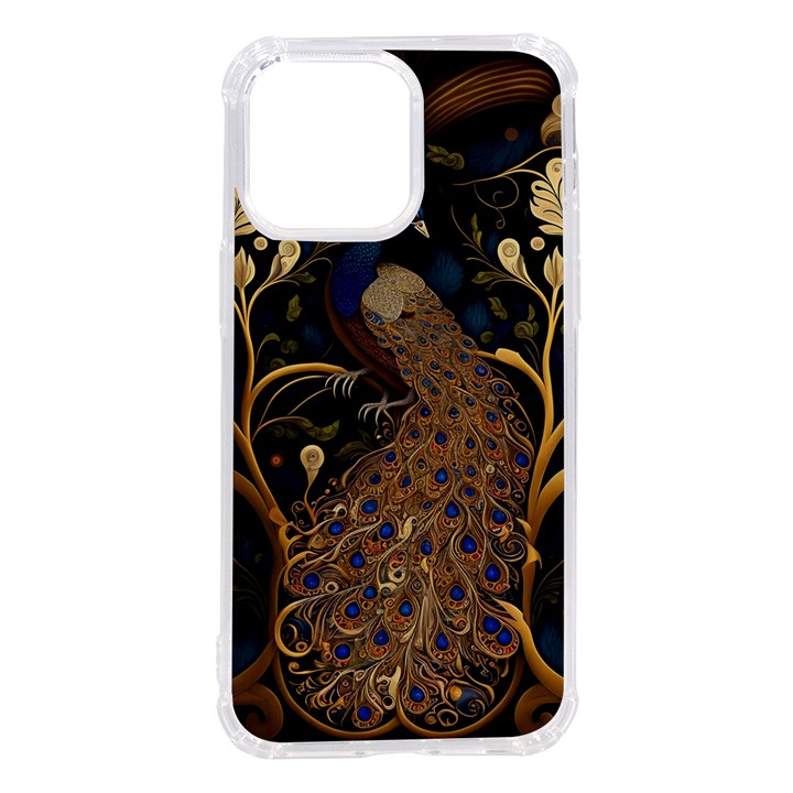 Peacock Plumage Bird  Pattern Graceful iPhone 14 Pro Max TPU UV Print Case