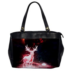 Deer Animal Moon Planet Space Fantasy Oversize Office Handbag by pakminggu