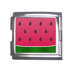 Watermelon Fruit Summer Red Fresh Food Healthy Mega Link Italian Charm (18mm) by pakminggu