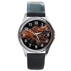 Sea Anemone Coral Underwater Ocean Sea Water Round Metal Watch by pakminggu