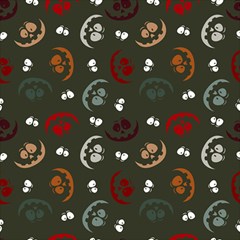 Art Halloween Pattern Creepy Design Digital Papers Play Mat (square) by pakminggu