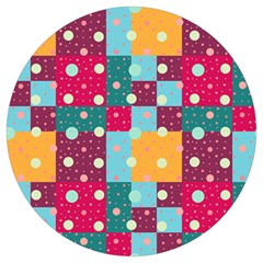 Background Pattern Texture Design Dots Wallpaper Round Trivet