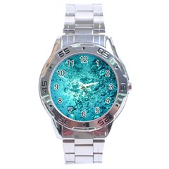 Nature Wallpaper Bubbles Water Bubbly Stainless Steel Analogue Watch by pakminggu