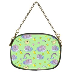 Elephant Sleeping Elephants Background Chain Purse (two Sides) by pakminggu