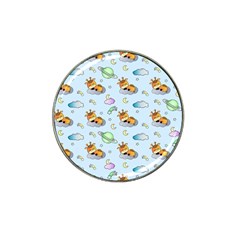 Pattern Giraffe Animal Seamless Scrapbooking Blue Hat Clip Ball Marker (10 Pack) by pakminggu